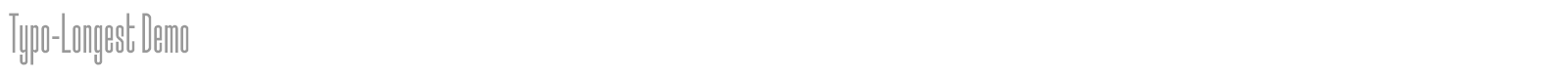Typo Longest font preview